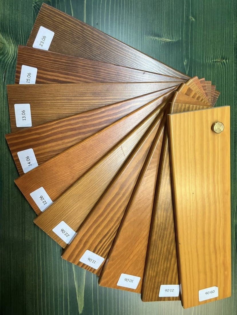 Cartella dei colori per il legno